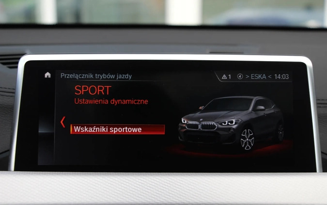 BMW X2 cena 149900 przebieg: 76992, rok produkcji 2020 z Czarna Woda małe 631